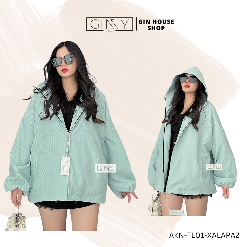 Áo Khoác Nhung Tăm ULZZANG 2 Lớp | Chống nắng tốt | Kèm Hình Thật | GINNY.VN