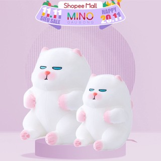 Gấu Bông Mèo Vivicat Trắng Mắt Xanh Mũm Mĩm Dễ Thương MINO STORE TH41