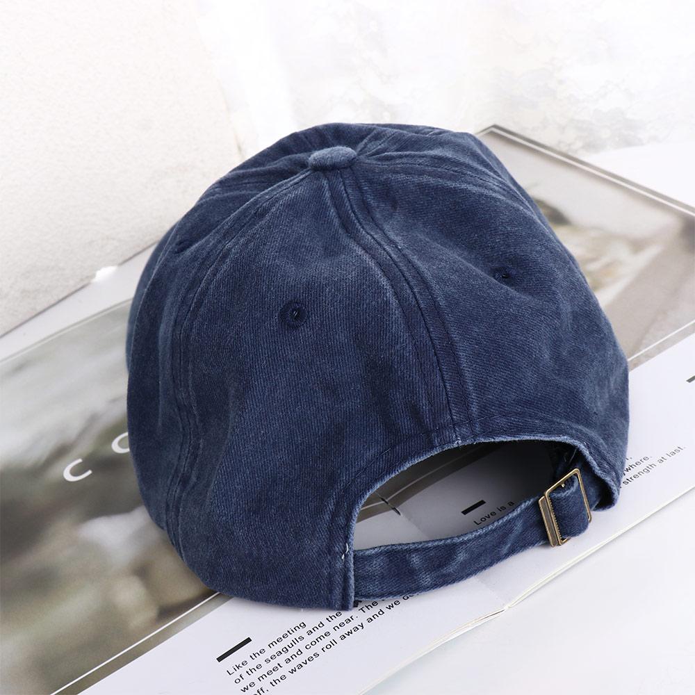 Mũ Lưỡi Trai Cotton Màu Trơn Chống Nắng Mùa Hè Điều Chỉnh Được Phong Cách Vintage Đường Phố Cho Cặp Đôi Back2