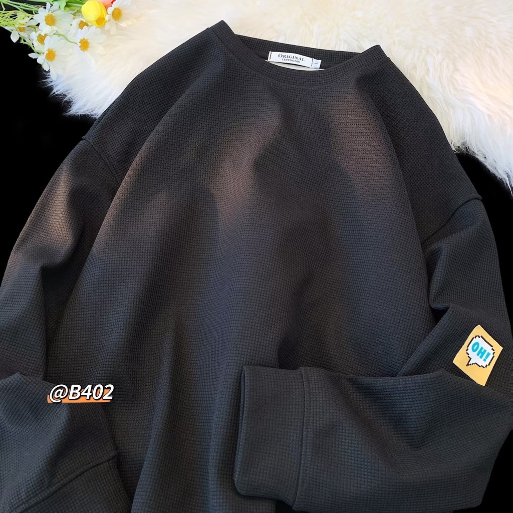 Áo Sweater Cổ Tròn Tay Dài Dáng Rộng Phong Cách Thời Trang Hàn Quốc 2022