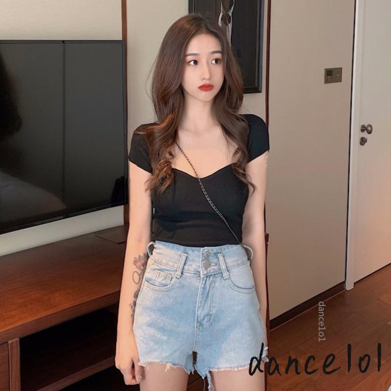 Áo Thun Nữ Tay Ngắn Khiêu Vũ 1O1- Thời Trang Mùa Hè Gợi Cảm