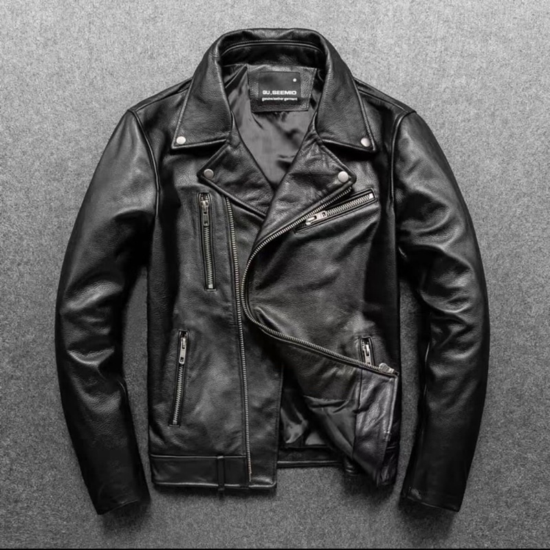 Biker da bò tự nhiên 100%