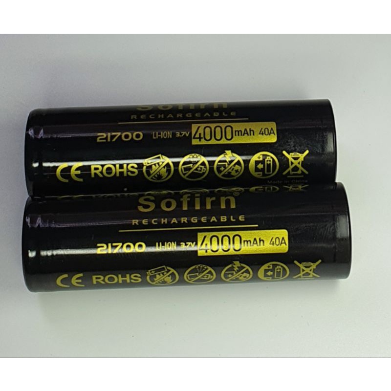 Pin, sạc Sofirn/ Wurkkos  21700 5000mah 50a, 4000mah 40a chính hãng