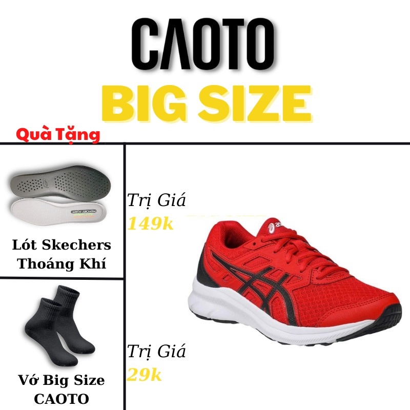 Chạy Bộ Màu Đỏ Big Size - Giày Thể Thao Nam Size Lớn 45 46 47 48