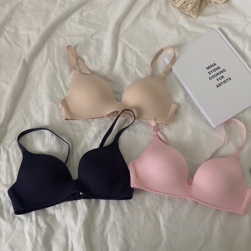 L2019 Áo ngực nữ su lạnh không gọng, mút mỏng - Áo lót nữ mềm mại, thoải mái.