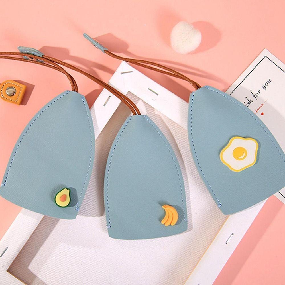 LEISURE Vỏ Bọc Chìa Khóa Xe Hơi Bằng Da PU Màu Đen Chống Trượt