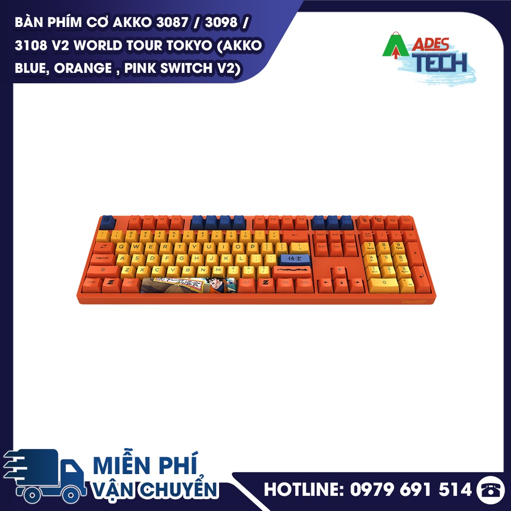 Bàn phím cơ AKKO 3087 / 3098 / 3108 v2 World Tour Tokyo