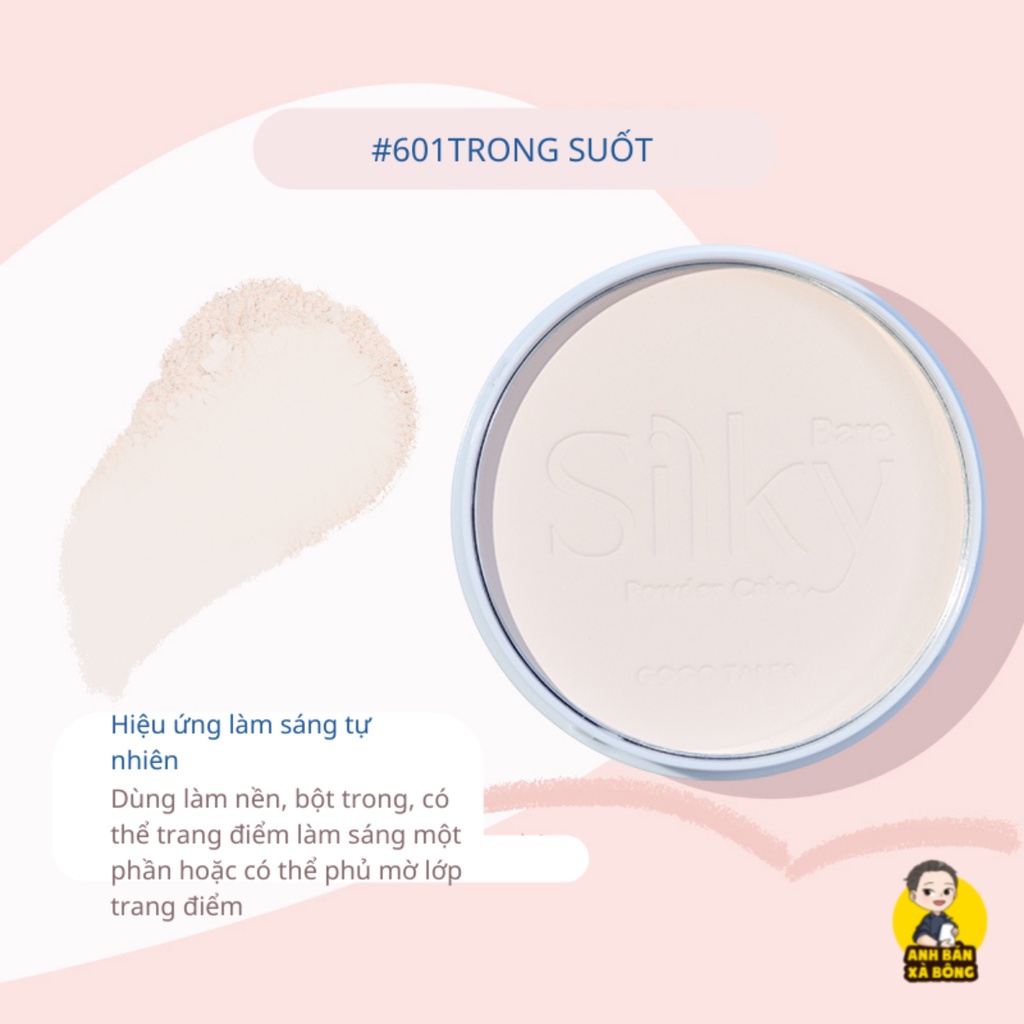 Phấn Phủ Dạng Nén GOGO TALES Bare Silky Loose Powder GT356