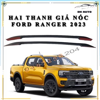 Giá nóc Ford Ranger 2022-2023, Hai thanh baga mui nóc ô tô xe Ranger chân dán