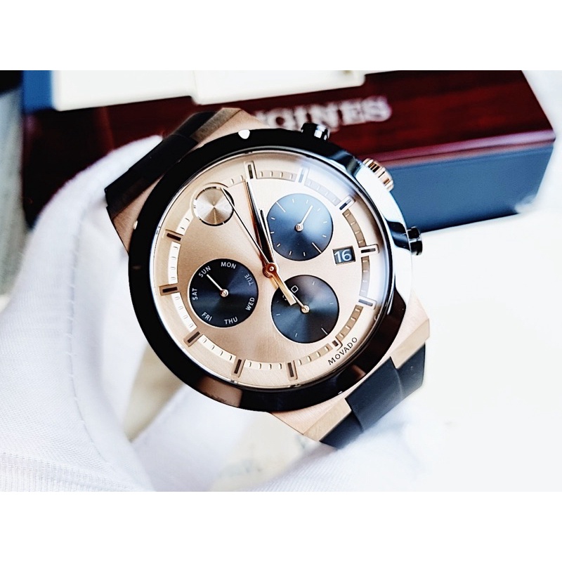 Đồng hồ Movado Bold Fusion Chronograph Quartz Bronze Nam dáng Hublot