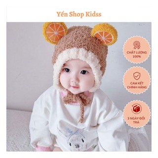 Mũ len lông cừu hình hoa quả cho bé Yến Shop Kidsss