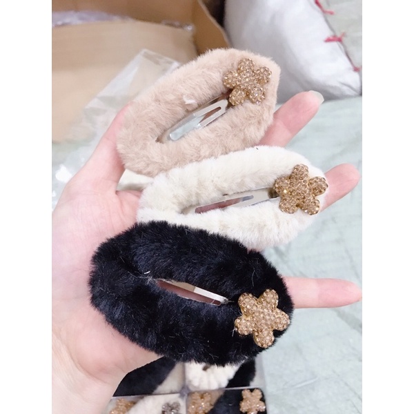 Sỉ 10 kẹp tách lông to mẫu đẹp gắn charm đá