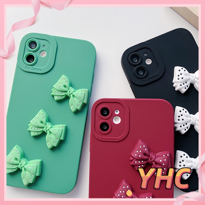 ốp iphone Họa Tiết Nơ 3D Sang Trọng Cho Iphone6 6splus 7 7plus 8 8plus XR x xs 12 11 pro max plus 13 promax-070