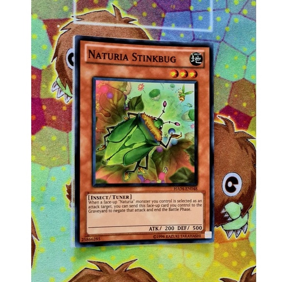 Thẻ Bài Yugioh Mint90 Monster Naturia Stinkbug - HA04-EN048 - Super Rare