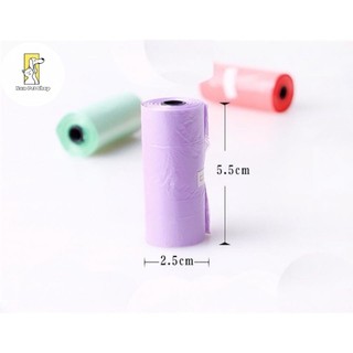 1 cuộn túi nilon hốt phân chó mèo 20 cuộn