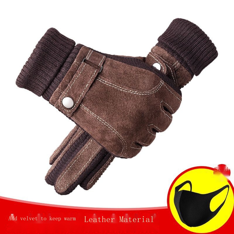 Găng Tay Da Mùa Đông Chính Hãng Có Thể Sử Dụng Màn Hình Cảm Ứng Giữ Ấm Và Bảo Vệ Lạnh Dày Và Bị Đi Ra Ngoài Cho