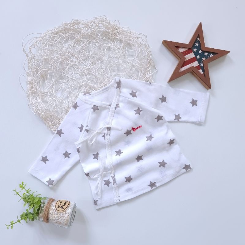 Bunnybaby - Combo 5 áo cột dây sơ sinh cao cấp Bunny cho bé 3-5kg ( mẫu ngẫu nhiên)