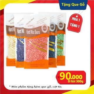 Sáp wax nóng Hard wax beans 300g Chính hãng Triệt lông Liddy (Free que gỗ)