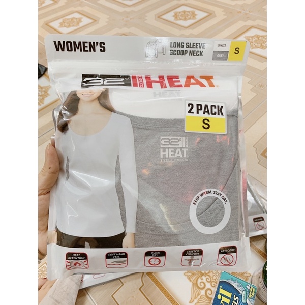 set 2 áo thun 32 degrees heat dài tay của Mỹ