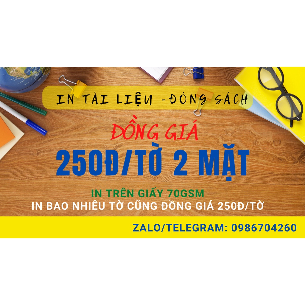 IN TÀI LIỆU, PHOTO, IN SÁCH, IN TRẮNG ĐEN, IN MÀU