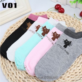 Combo 10 đôi tất, vớ thun cotton nhiều mẫu