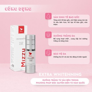 Kem Dưỡng Thể Trắng Da Chống Nắng Nâng Tone da mặt Mizzu - xóa vết thâm nám,vết chân chim, làm mờ hắc tố, làm trắng da