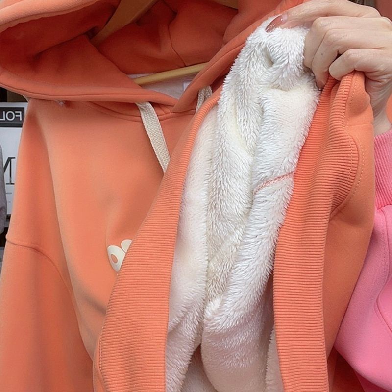 Áo Hoodie Dày Dặn Giữ Ấm Mùa Thu Đông Phong Cách Mới 2022 Cho Nữ
