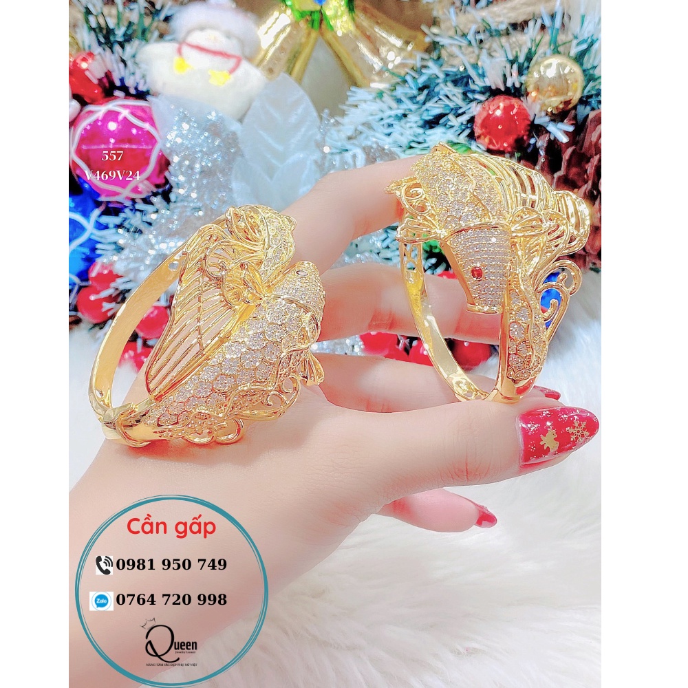 Vòng tay Nữ Hình Cá Chép May Mắn Tài Lộc-HV3011088