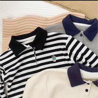 Áo polo chất liệu len tổ ong cao cấp áo len thu đông cho bé từ 8kg đến 35kg thời trang trẻ em miumiu shop
