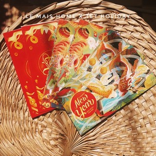 Bao lì xì Tết 2024 Giáp Thìn Set 6c 12c