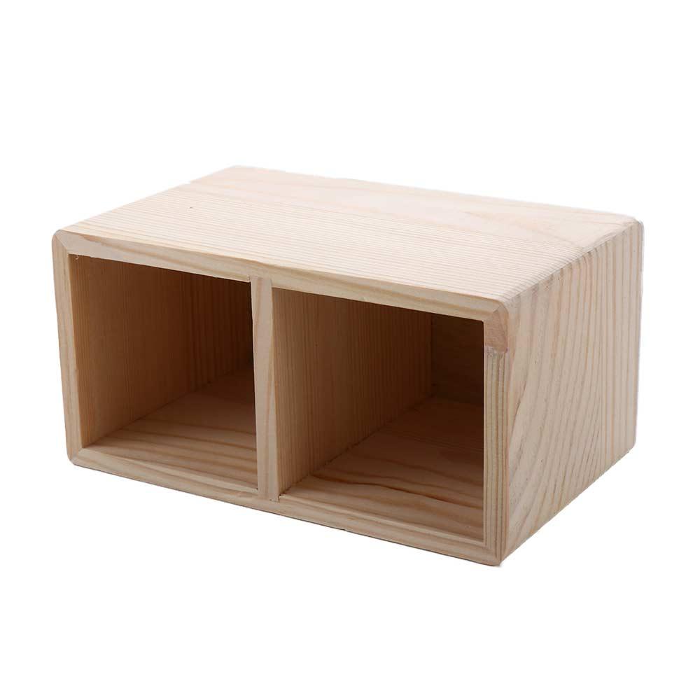 Giá Đỡ Bút / Cọ Trang Điểm Bằng Gỗ Tiện Dụng Cho Văn Phòng