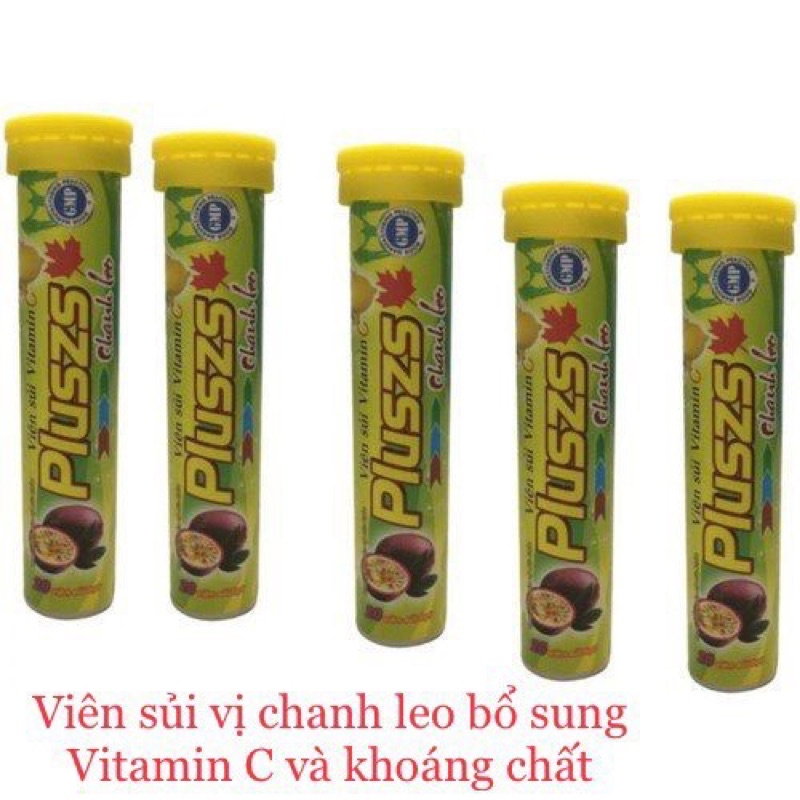 Viên c sủi tuýp 20 viên hương chanh leo độc đáo thơm ngon tăng đề kháng giảm ốm vặt