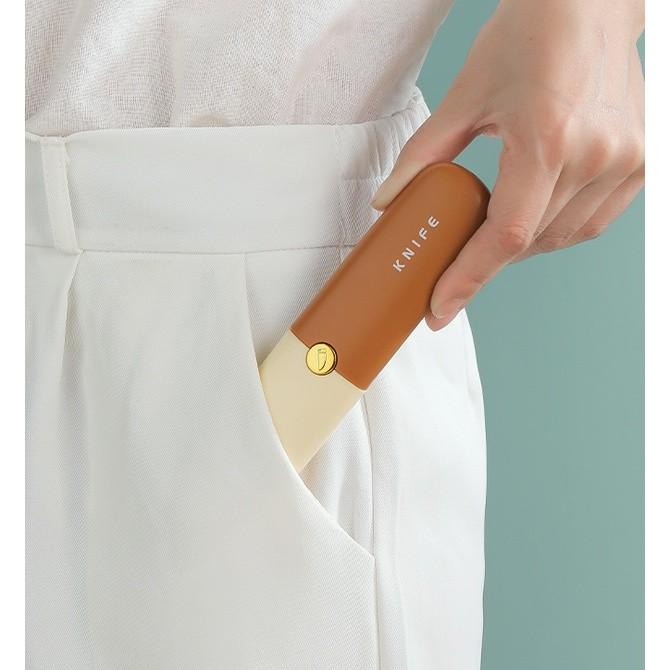 Dao gọt trái cây chất liệu thép không gỉ có nắp đậy, dao gọt vỏ rau củ quả đa chức năng