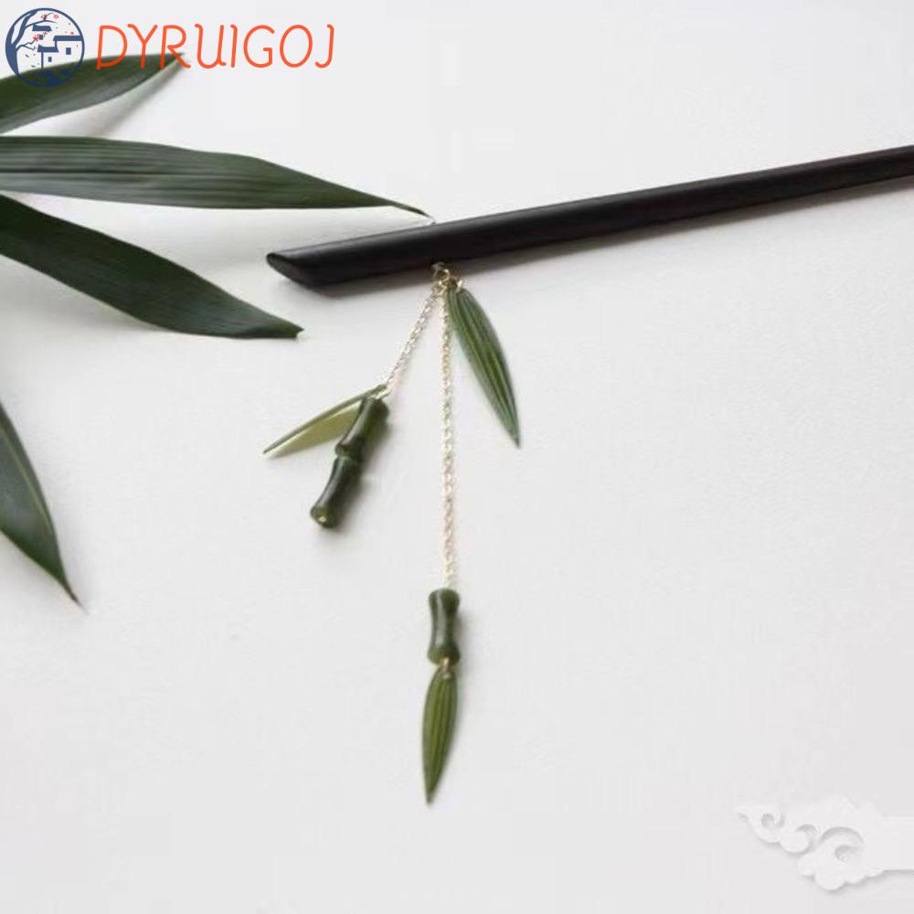 Trâm Cài Tóc Bằng Gỗ Phối Tua Rua Phong Cách Trung Hoa Cổ Điển Thời Trang