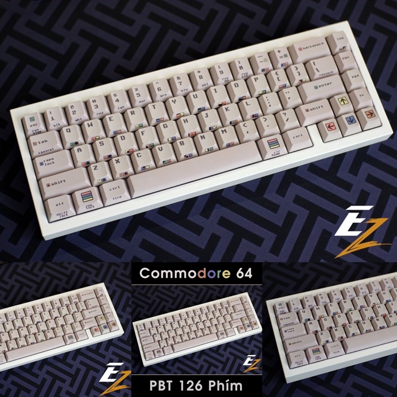 Keycap Cho Bàn Phím Cơ Cherry Commodore 126 Phím | GEARBROS