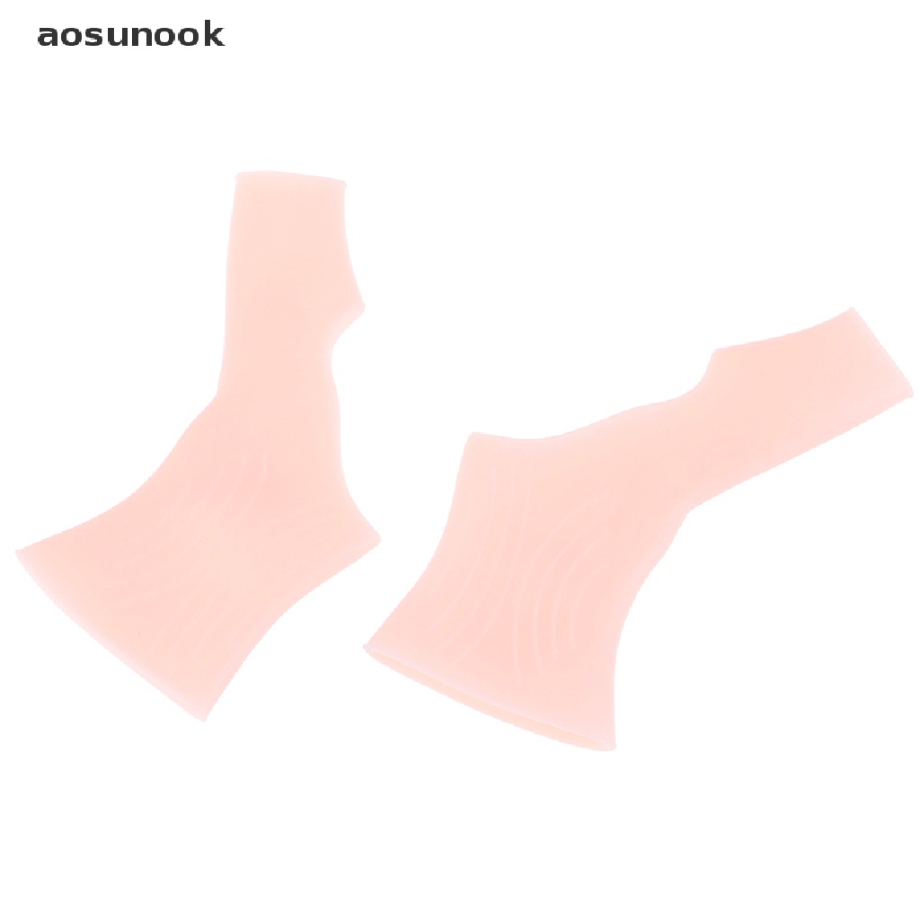 Aosunook Set 2 Găng Đeo Ngón Tay Bằng Silicone Gel Hỗ Trợ Giảm Đau Khớp