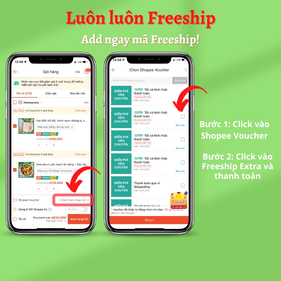 Ngũ cốc nguyên hạt, Granola không đường, không hoa quả sấy dành cho người ăn kiêng Homey Nuts