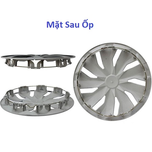 Ốp  mâm lazang i10 thể thao logo huyndai bộ 4 chiếc