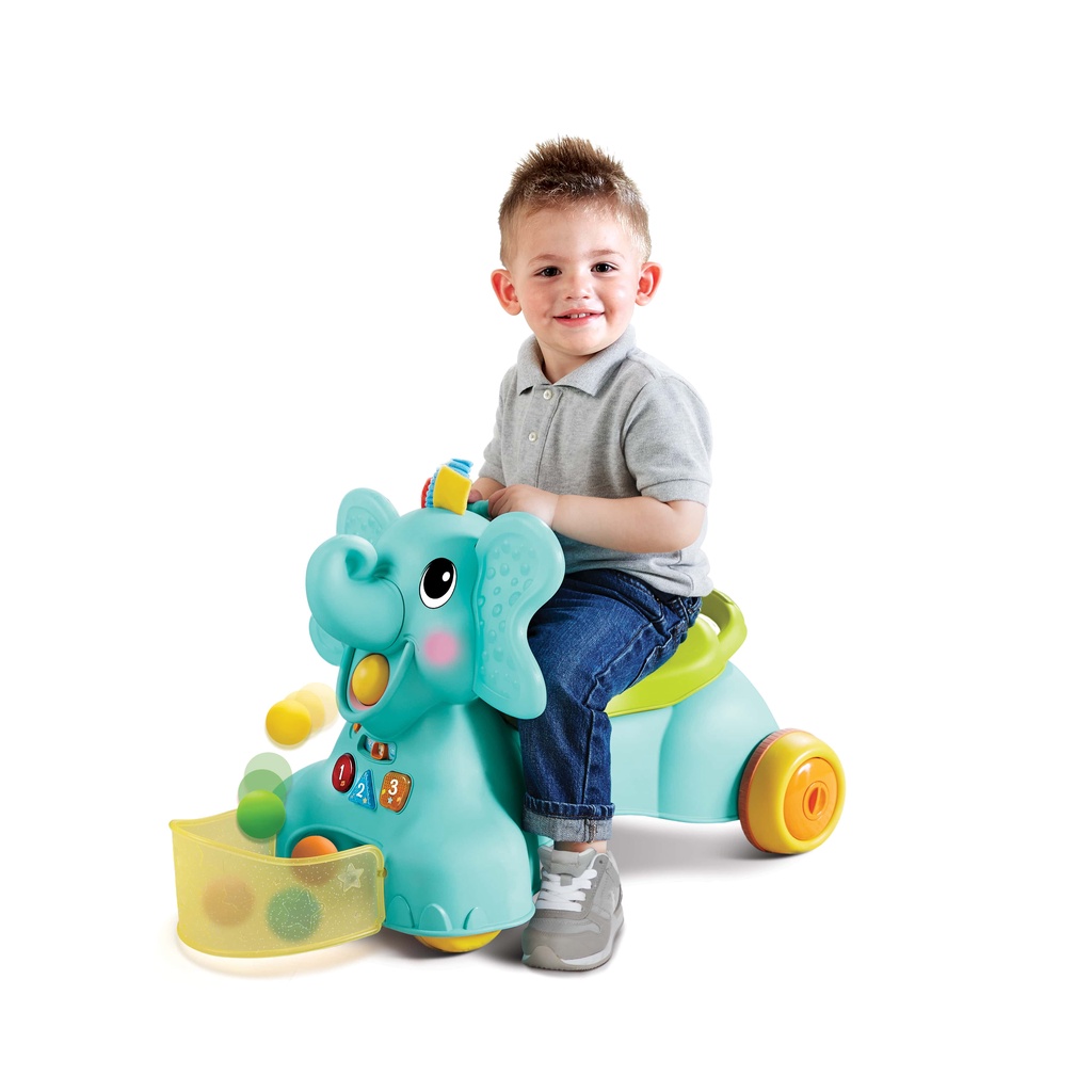 Xe tập đi kiêm chòi chân 3 trong 1 Infantino 3-In-1 Sit, Walk & Ride Elephant - Unicorn