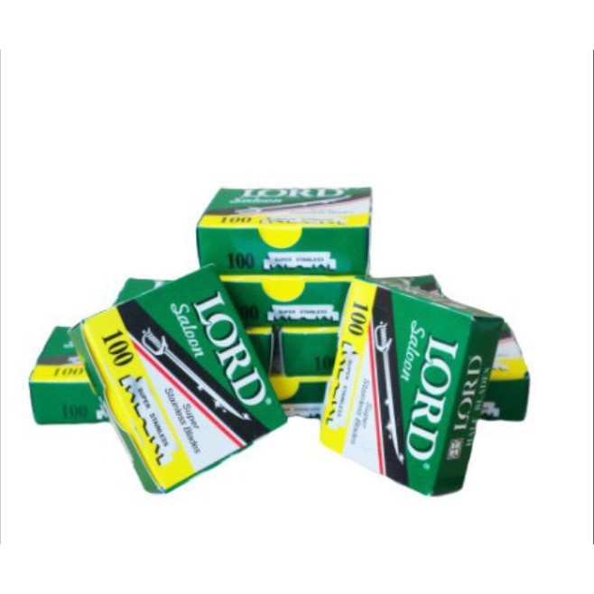 Dao Lam Lord 1 Cây 200 Lưỡi Vỉ dao lam cạo dâu Sắc Bén Chính Hãng