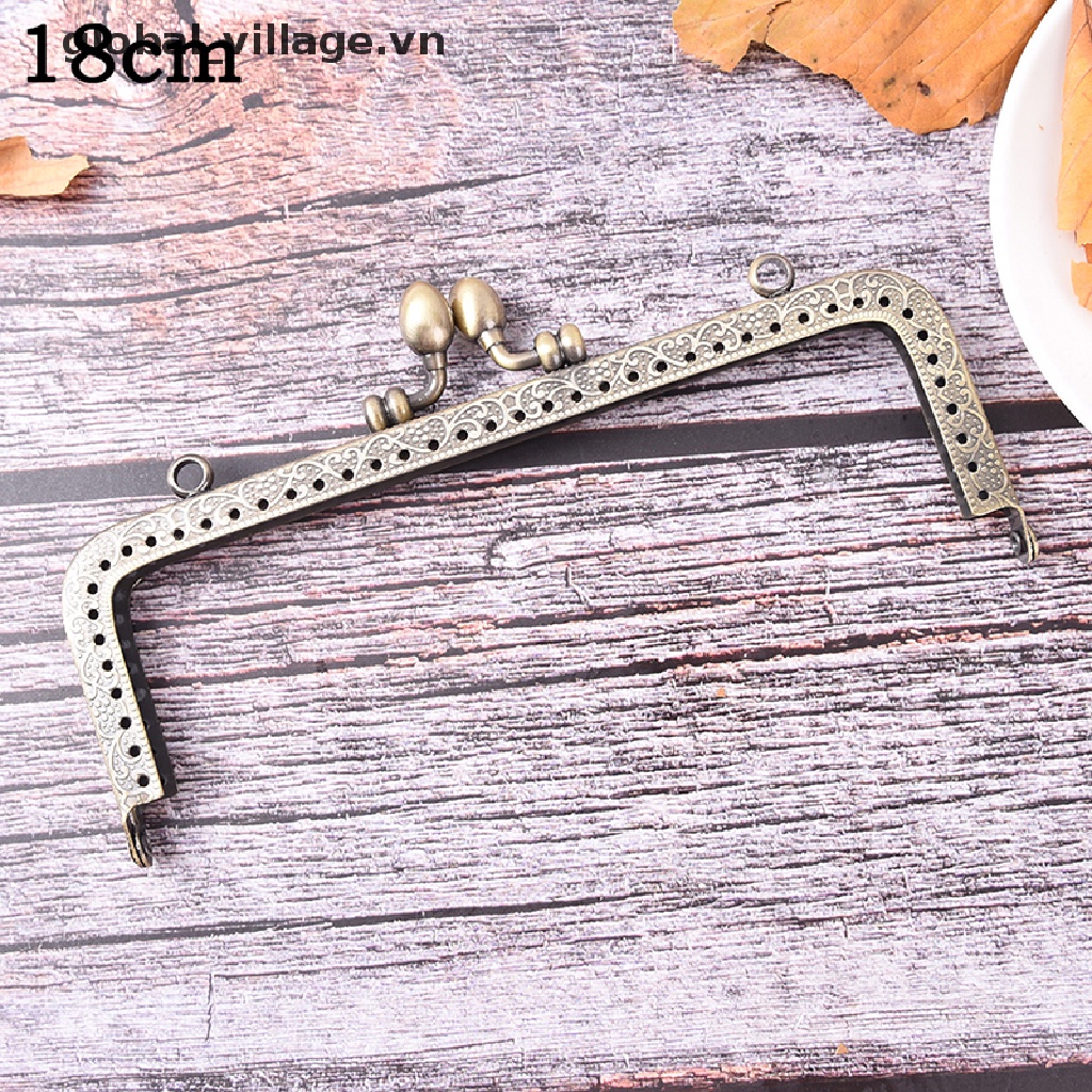 Khung Khóa Túi Xách / Ví Cầm Tay Bằng Kim Loại Màu Đồng DIY