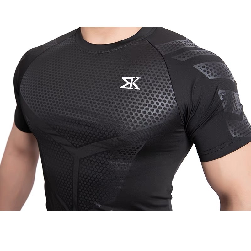 Áo Tập GYM Body ZK Tay Ngắn Thun Mát Co Giản