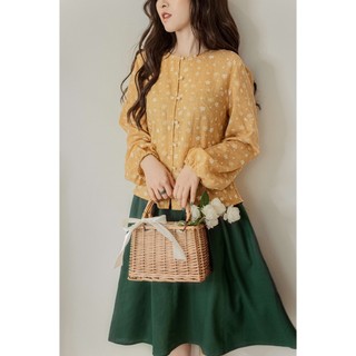 Chân váy linen vanilla lam21cv01