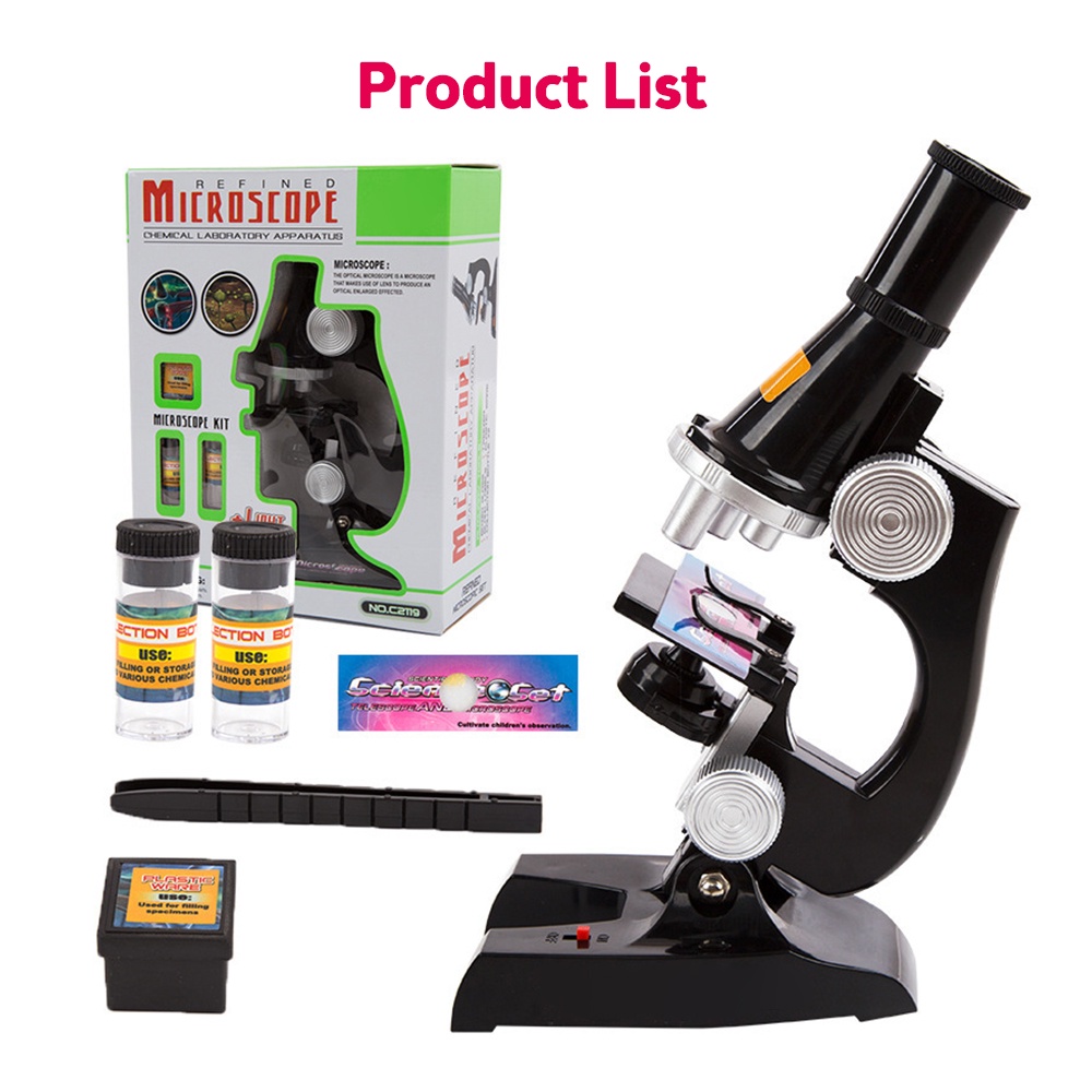 AIDEEPEN Kính hiển vi phóng đại 100/ 400/ 450X dành cho trẻ em