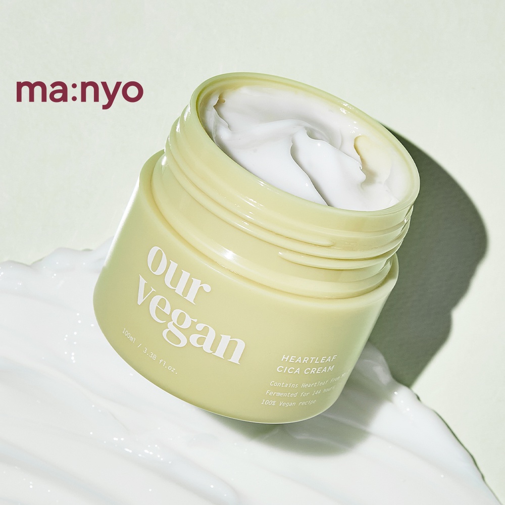 Kem dưỡng da ma:nyo thành phần Heartleaf Cica thuần chay 100ml