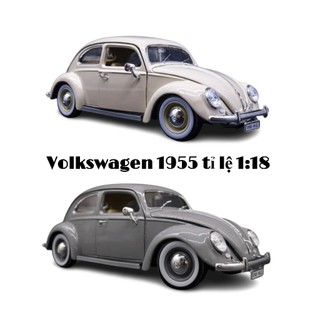 Mô hình xe volkswagen 1955 kafer beetle 1:18 bburago ot058