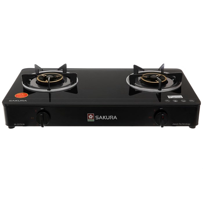 Bếp gas đôi Sakura SA-2375GB - KG HÀNG TRƯNG BÀY ĐẸP MỚI 98-99% CHÍNH HÃNG 100% BẢO HÀNH 12 THÁNG
