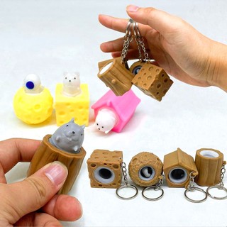 Squishy gấu chuột thỏ trốn trong cốc