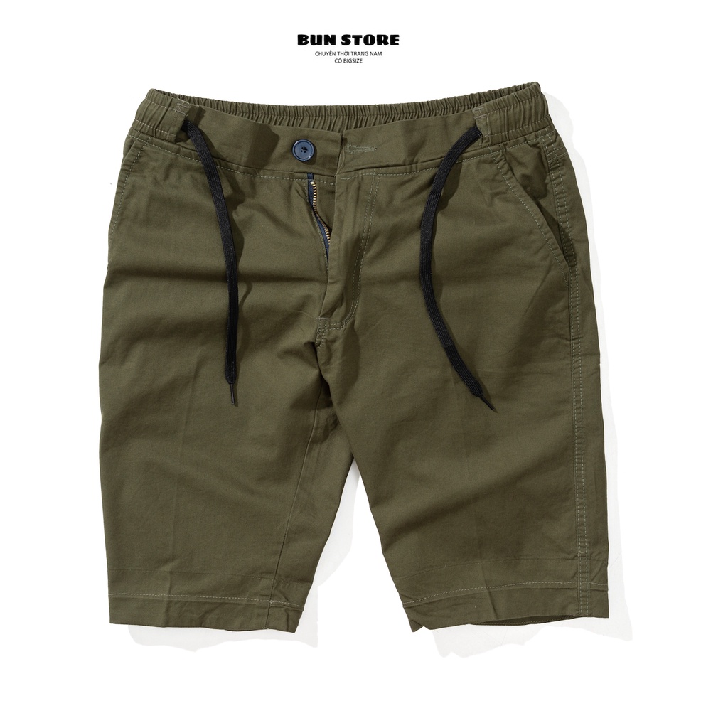 Quần Short Kaki Nam Lưng Thun có nút BIGSIZE NAM (size 36-42)