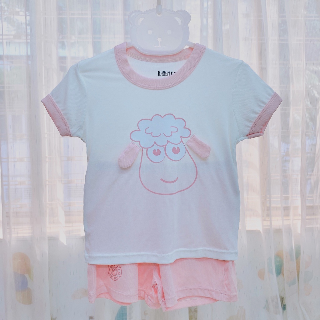 Bộ cộc tay PETIT 3D Hrnee Smart Wear cho bé từ 6 tháng - 4 tuổi